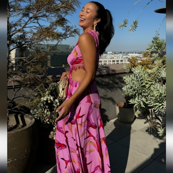 FARM Rio Flying Fish Cut Out Maxidress - Picture 4 of 4
